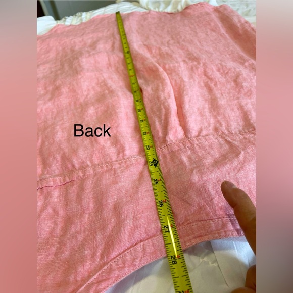 Christian Siriano 100% Linen Sleeveless Woman’s Large Top - Picture 5 of 13